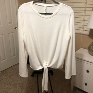 Jolie Los Angeles Long Sleeve Tie Front Top